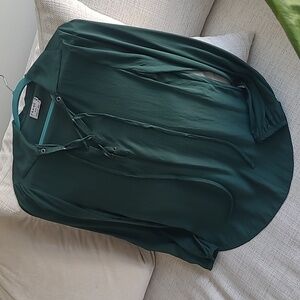 FRAME 100% Silk Forest Green shirt